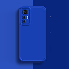 Silikon Hülle Handyhülle Ultra Dünn Flexible Schutzhülle 360 Grad Ganzkörper Tasche S03 für Xiaomi Mi 12 5G Blau