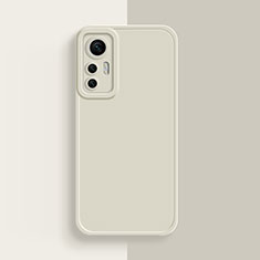 Silikon Hülle Handyhülle Ultra Dünn Flexible Schutzhülle 360 Grad Ganzkörper Tasche S03 für Xiaomi Mi 12 5G Weiß