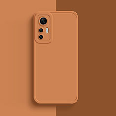 Silikon Hülle Handyhülle Ultra Dünn Flexible Schutzhülle 360 Grad Ganzkörper Tasche S03 für Xiaomi Mi 12 Pro 5G Orange