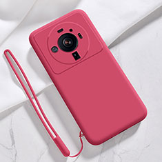 Silikon Hülle Handyhülle Ultra Dünn Flexible Schutzhülle 360 Grad Ganzkörper Tasche S03 für Xiaomi Mi 12 Ultra 5G Rot