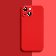 Silikon Hülle Handyhülle Ultra Dünn Flexible Schutzhülle 360 Grad Ganzkörper Tasche S04 für Apple iPhone 13 Mini Rot