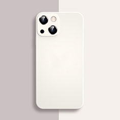 Silikon Hülle Handyhülle Ultra Dünn Flexible Schutzhülle 360 Grad Ganzkörper Tasche S04 für Apple iPhone 13 Mini Weiß