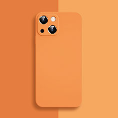 Silikon Hülle Handyhülle Ultra Dünn Flexible Schutzhülle 360 Grad Ganzkörper Tasche S04 für Apple iPhone 14 Plus Orange