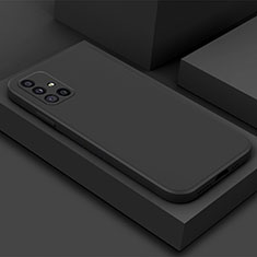 Silikon Hülle Handyhülle Ultra Dünn Flexible Schutzhülle 360 Grad Ganzkörper Tasche S04 für Samsung Galaxy A51 4G Schwarz
