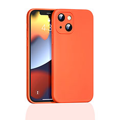 Silikon Hülle Handyhülle Ultra Dünn Flexible Schutzhülle 360 Grad Ganzkörper Tasche S05 für Apple iPhone 14 Plus Orange