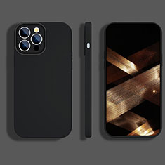 Silikon Hülle Handyhülle Ultra Dünn Flexible Schutzhülle 360 Grad Ganzkörper Tasche S05 für Apple iPhone 14 Pro Schwarz