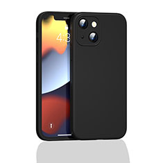 Silikon Hülle Handyhülle Ultra Dünn Flexible Schutzhülle 360 Grad Ganzkörper Tasche S05 für Apple iPhone 14 Schwarz