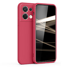 Silikon Hülle Handyhülle Ultra Dünn Flexible Schutzhülle 360 Grad Ganzkörper Tasche S05 für Oppo Reno8 5G Pink