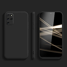 Silikon Hülle Handyhülle Ultra Dünn Flexible Schutzhülle 360 Grad Ganzkörper Tasche S05 für Samsung Galaxy S20 Plus Schwarz