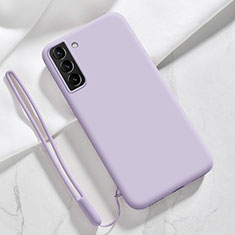 Silikon Hülle Handyhülle Ultra Dünn Flexible Schutzhülle 360 Grad Ganzkörper Tasche S05 für Samsung Galaxy S21 5G Violett