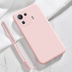 Silikon Hülle Handyhülle Ultra Dünn Flexible Schutzhülle 360 Grad Ganzkörper Tasche S05 für Xiaomi Mi 11 Pro 5G Rosa