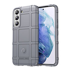 Silikon Hülle Handyhülle Ultra Dünn Flexible Schutzhülle 360 Grad Ganzkörper Tasche S06 für Samsung Galaxy S21 Plus 5G Grau