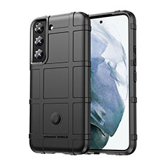 Silikon Hülle Handyhülle Ultra Dünn Flexible Schutzhülle 360 Grad Ganzkörper Tasche S06 für Samsung Galaxy S21 Plus 5G Schwarz