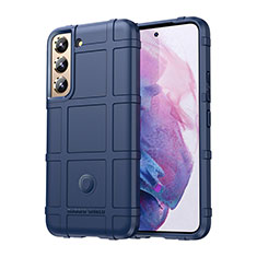 Silikon Hülle Handyhülle Ultra Dünn Flexible Schutzhülle 360 Grad Ganzkörper Tasche S06 für Samsung Galaxy S22 5G Blau