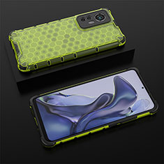 Silikon Hülle Handyhülle Ultra Dünn Flexible Schutzhülle 360 Grad Ganzkörper Tasche S06 für Xiaomi Mi 12 5G Grün