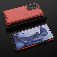 Silikon Hülle Handyhülle Ultra Dünn Flexible Schutzhülle 360 Grad Ganzkörper Tasche S06 für Xiaomi Mi 12 5G Rot