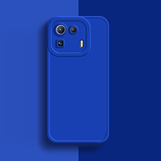 Silikon Hülle Handyhülle Ultra Dünn Flexible Schutzhülle 360 Grad Ganzkörper Tasche S07 für Xiaomi Mi 11 Pro 5G Blau