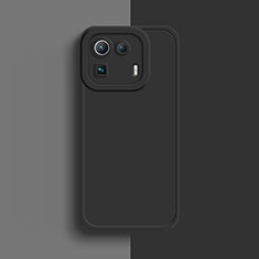 Silikon Hülle Handyhülle Ultra Dünn Flexible Schutzhülle 360 Grad Ganzkörper Tasche S07 für Xiaomi Mi 11 Pro 5G Schwarz