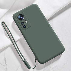 Silikon Hülle Handyhülle Ultra Dünn Flexible Schutzhülle 360 Grad Ganzkörper Tasche S07 für Xiaomi Mi 12 Pro 5G Grün