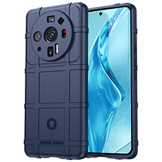 Silikon Hülle Handyhülle Ultra Dünn Flexible Schutzhülle 360 Grad Ganzkörper Tasche S07 für Xiaomi Mi 12 Ultra 5G Blau