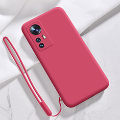 Silikon Hülle Handyhülle Ultra Dünn Flexible Schutzhülle 360 Grad Ganzkörper Tasche S07 für Xiaomi Mi 12S 5G Rot