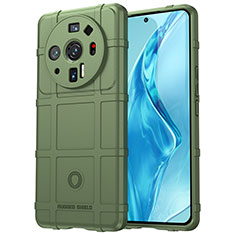 Silikon Hülle Handyhülle Ultra Dünn Flexible Schutzhülle 360 Grad Ganzkörper Tasche S07 für Xiaomi Mi 12S Ultra 5G Grün