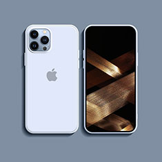 Silikon Hülle Handyhülle Ultra Dünn Flexible Schutzhülle 360 Grad Ganzkörper Tasche S08 für Apple iPhone 14 Pro Max Weiß