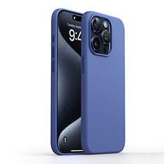 Silikon Hülle Handyhülle Ultra Dünn Flexible Schutzhülle 360 Grad Ganzkörper Tasche YK1 für Apple iPhone 14 Pro Blau