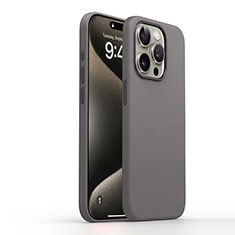 Silikon Hülle Handyhülle Ultra Dünn Flexible Schutzhülle 360 Grad Ganzkörper Tasche YK1 für Apple iPhone 14 Pro Dunkelgrau