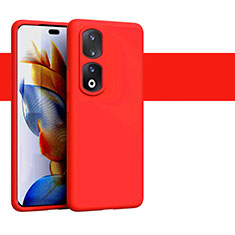 Silikon Hülle Handyhülle Ultra Dünn Flexible Schutzhülle 360 Grad Ganzkörper Tasche YK1 für Huawei Honor 90 Pro 5G Rot