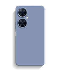 Silikon Hülle Handyhülle Ultra Dünn Flexible Schutzhülle 360 Grad Ganzkörper Tasche YK1 für Huawei Nova 11i Lavendel Grau