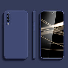 Silikon Hülle Handyhülle Ultra Dünn Flexible Schutzhülle 360 Grad Ganzkörper Tasche YK1 für Samsung Galaxy A70 Blau