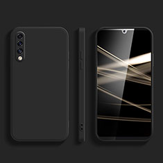 Silikon Hülle Handyhülle Ultra Dünn Flexible Schutzhülle 360 Grad Ganzkörper Tasche YK1 für Samsung Galaxy A70 Schwarz
