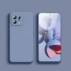 Silikon Hülle Handyhülle Ultra Dünn Flexible Schutzhülle 360 Grad Ganzkörper Tasche YK1 für Xiaomi Mi 13 5G Lavendel Grau