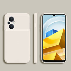 Silikon Hülle Handyhülle Ultra Dünn Flexible Schutzhülle 360 Grad Ganzkörper Tasche YK1 für Xiaomi Poco M5 4G Weiß