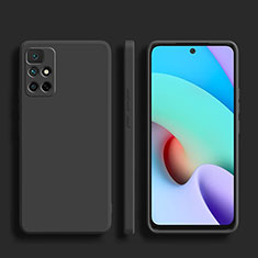 Silikon Hülle Handyhülle Ultra Dünn Flexible Schutzhülle 360 Grad Ganzkörper Tasche YK1 für Xiaomi Redmi Note 11 4G (2022) Schwarz