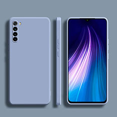 Silikon Hülle Handyhülle Ultra Dünn Flexible Schutzhülle 360 Grad Ganzkörper Tasche YK1 für Xiaomi Redmi Note 8 (2021) Lavendel Grau
