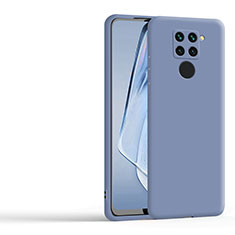 Silikon Hülle Handyhülle Ultra Dünn Flexible Schutzhülle 360 Grad Ganzkörper Tasche YK1 für Xiaomi Redmi Note 9 Lavendel Grau