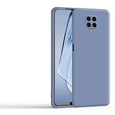 Silikon Hülle Handyhülle Ultra Dünn Flexible Schutzhülle 360 Grad Ganzkörper Tasche YK1 für Xiaomi Redmi Note 9 Pro Lavendel Grau