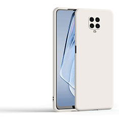 Silikon Hülle Handyhülle Ultra Dünn Flexible Schutzhülle 360 Grad Ganzkörper Tasche YK1 für Xiaomi Redmi Note 9 Pro Weiß