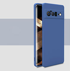 Silikon Hülle Handyhülle Ultra Dünn Flexible Schutzhülle 360 Grad Ganzkörper Tasche YK2 für Google Pixel 6 Pro 5G Blau