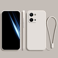 Silikon Hülle Handyhülle Ultra Dünn Flexible Schutzhülle 360 Grad Ganzkörper Tasche YK2 für Huawei Honor X7a Weiß