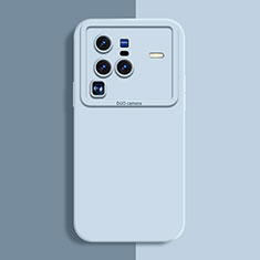 Silikon Hülle Handyhülle Ultra Dünn Flexible Schutzhülle 360 Grad Ganzkörper Tasche YK2 für Vivo X80 Pro 5G Hellblau