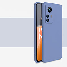 Silikon Hülle Handyhülle Ultra Dünn Flexible Schutzhülle 360 Grad Ganzkörper Tasche YK2 für Xiaomi Mi 12T Pro 5G Lavendel Grau