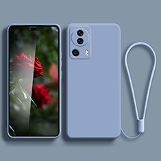 Silikon Hülle Handyhülle Ultra Dünn Flexible Schutzhülle 360 Grad Ganzkörper Tasche YK2 für Xiaomi Mi 13 Lite 5G Lavendel Grau