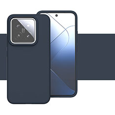 Silikon Hülle Handyhülle Ultra Dünn Flexible Schutzhülle 360 Grad Ganzkörper Tasche YK2 für Xiaomi Mi 14 5G Blau