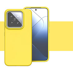 Silikon Hülle Handyhülle Ultra Dünn Flexible Schutzhülle 360 Grad Ganzkörper Tasche YK2 für Xiaomi Mi 14 5G Gelb