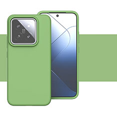 Silikon Hülle Handyhülle Ultra Dünn Flexible Schutzhülle 360 Grad Ganzkörper Tasche YK2 für Xiaomi Mi 14 5G Minzgrün