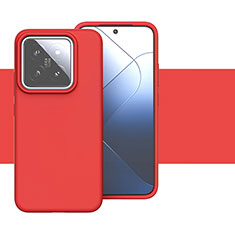 Silikon Hülle Handyhülle Ultra Dünn Flexible Schutzhülle 360 Grad Ganzkörper Tasche YK2 für Xiaomi Mi 14 5G Rot