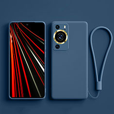 Silikon Hülle Handyhülle Ultra Dünn Flexible Schutzhülle 360 Grad Ganzkörper Tasche YK3 für Huawei P60 Pro Blau